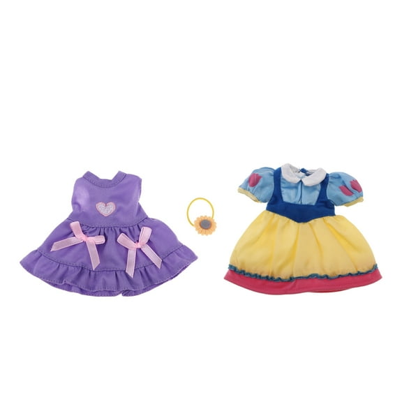yotijay 2 Kits Miniature Princess Skirt Suitable for 25cm Mellchan Dolls Or 9-11 Inch