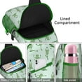 thumbnail image 4 of Nature Frog Sling Backpack, Cute Green Frog Mushroom and Flower Print Crossbody Bag, Forest Plant Pattern for Students and Travelers, 4 of 6
