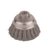 Radnor 4'' X 5/8'' - 11 Carbon Steel Heavy Duty Knot Wire Cup Brush For Use On Right Angle Grinders