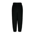 thumbnail image 5 of Womens Winter Sherpa Fleece Sweatpants Drawstring Waist Joggers Pants Thick Thermal Casual Trousers with Pockets, 5 of 7