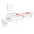thumbnail image 2 of Modern Racetrack 16' Feet Conference Table, #OF-CON-CR29, 2 of 2