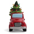 thumbnail image 3 of Milltown Merchants Ceramic Lighted Christmas Tree and Truck (11"), 3 of 5