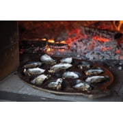 Outset Cast Iron Oyster Grill Pan, 12 Cavity Oyster Cooking Pan, 13.25 x 19.25 x 1