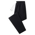 thumbnail image 3 of GEWSEY Women's Sweatpants Straight Leg High Waist Casual Drawstring Sweat Pants Workout Athletic Joggers with Pockets Black, XL, 3 of 9