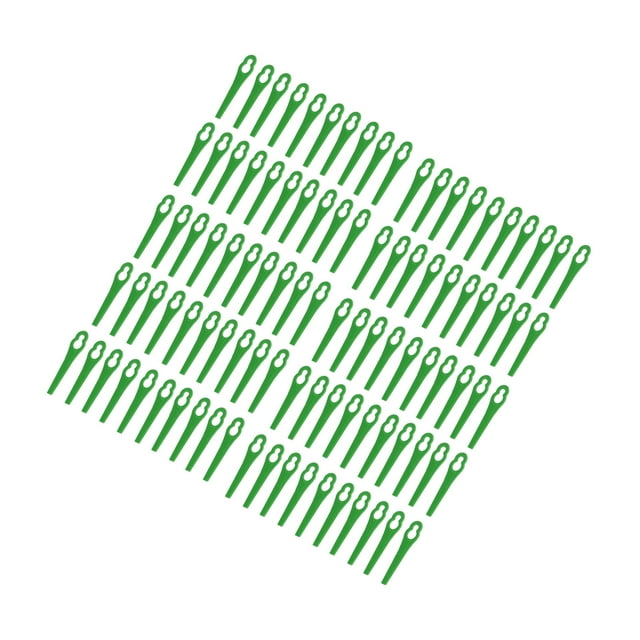 Plastic Cutter Blades, 100 Pcs Grass Trimmer Blade, Plastic Lawn Mover Weed Cutter Compatible with Poly Cut 2-2, Lawn Mower Replacement Parts