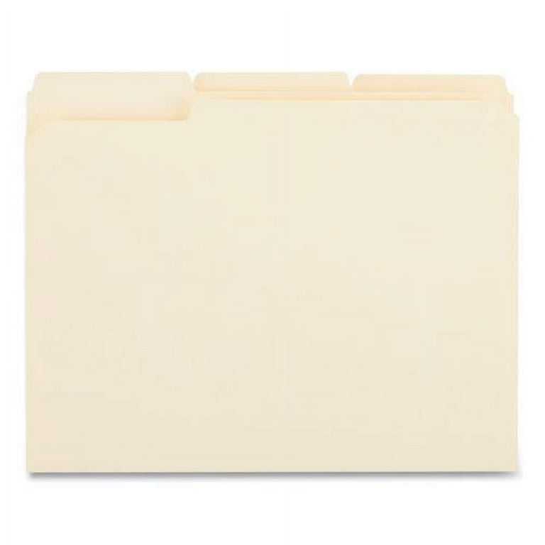 Top Tab File Folders, 1/3-Cut Tabs: Assorted, Letter Size, 0.75 Top Tab File Folders, 1/3-Cut Tabs: Assorted, Letter Size, 0.75