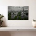thumbnail image 2 of Elephant Stock Paris View Pop Wall Art - Horizontal Canvas Wall Art - Living Room Wall Decor - City Canvas - Black And Gray Decor - 12" x 8", 2 of 4