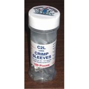 CRIMP SLEEVE FOR WIRE SILVER 100 PACK