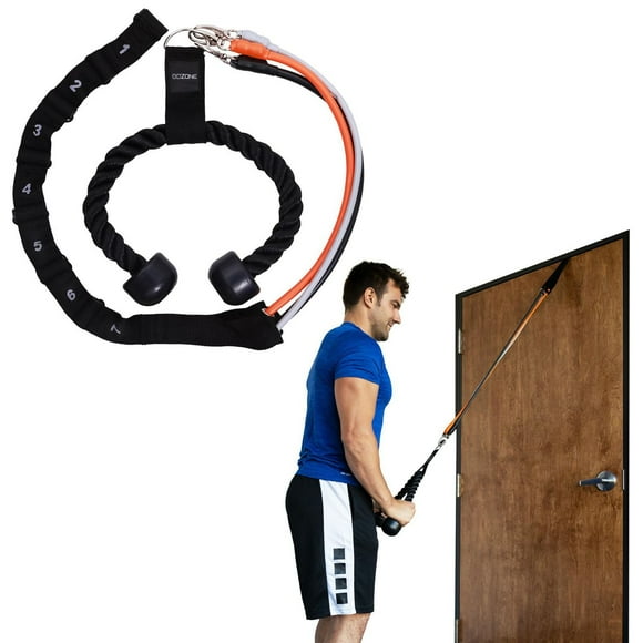 GoZone Triceps Resistance Set – Black/Grey, Adjustable resistance