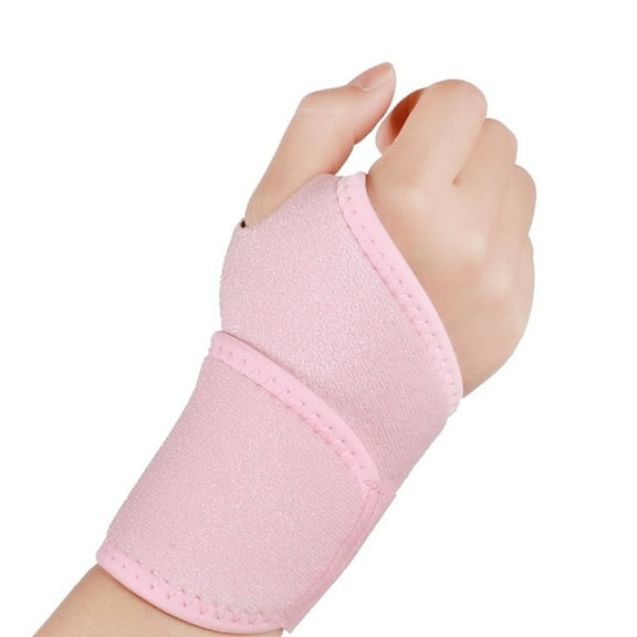 BESTSKY Carpal Tunnel Wrist Brace Nighttime Wrist Sleep Support Wrist Splint Arm Stabilizer Fingerless Gloves for Women Pink