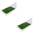 thumbnail image 2 of maskred 25x Simulation Cluster Green for Train Scenery Decor Accessory Dark Green 6mm 2Set, 2 of 6