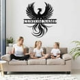 thumbnail image 4 of Personalized Phoenix Wall Art, Custom Metal Name Sign, Metal Wall Art Decor for Living Room Bedroom, Phoenix Metal Sign for Modern Home Hanging Decorations, Personalized Housewarming Gifts(10inches), 4 of 8