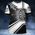 thumbnail image 1 of PLstar Cosmos-Camiseta de dardos con nombre personalizado para hombre, camisa con estampado 3D, de manga corta, informal, Unisex, DW83Adult size XXL Gao Jinjia LED, 1 of 2