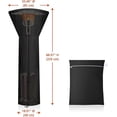 thumbnail image 4 of Housse de Chauffage de Patio - 420D Oxford Imperméable avec Sangles 240 x 84 x 48cm, 4 of 5