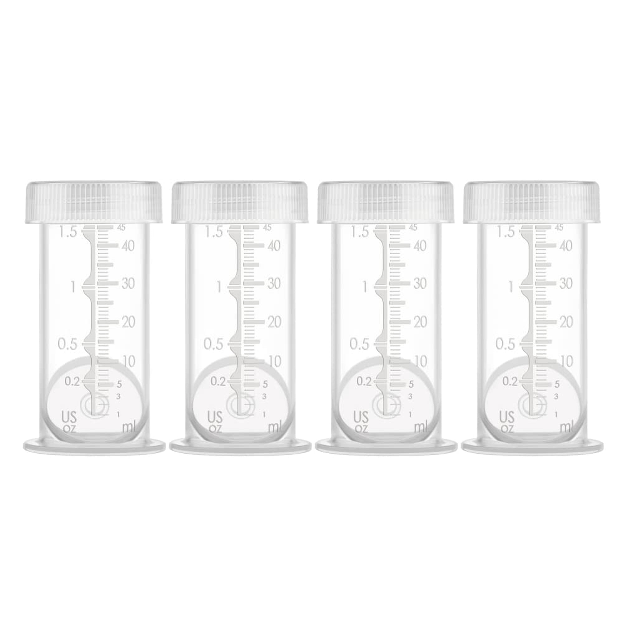 Maymom Colostrum Milk Storage Bottle 1.5 Oz Breastmilk Freezer or Refrigerator Storage, 4pc