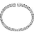 thumbnail image 2 of Sterling Silver CZ Woven Flexible Cuff, 2 of 5