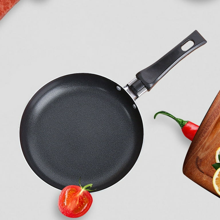UPTALY 4.1 inch Mini Cast Iron Skillet, Omelet Pans, No Coating, Physical  Non Stick Pan, Japanese Omelette Pan, Small Frying Pan with Wood Handle