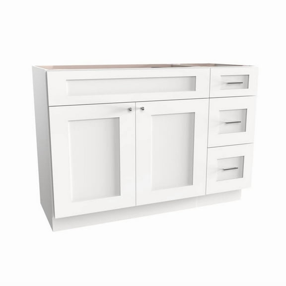Disar 48" Single Bathroom Vanity Base Only in White
