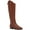 Brown, variant on INC Womens Black Pull Tabs Goring Snap Details Asymmetrical Cushioned Aleah Round Toe Stacked Heel Zip-Up Leather Riding Boot 9 M