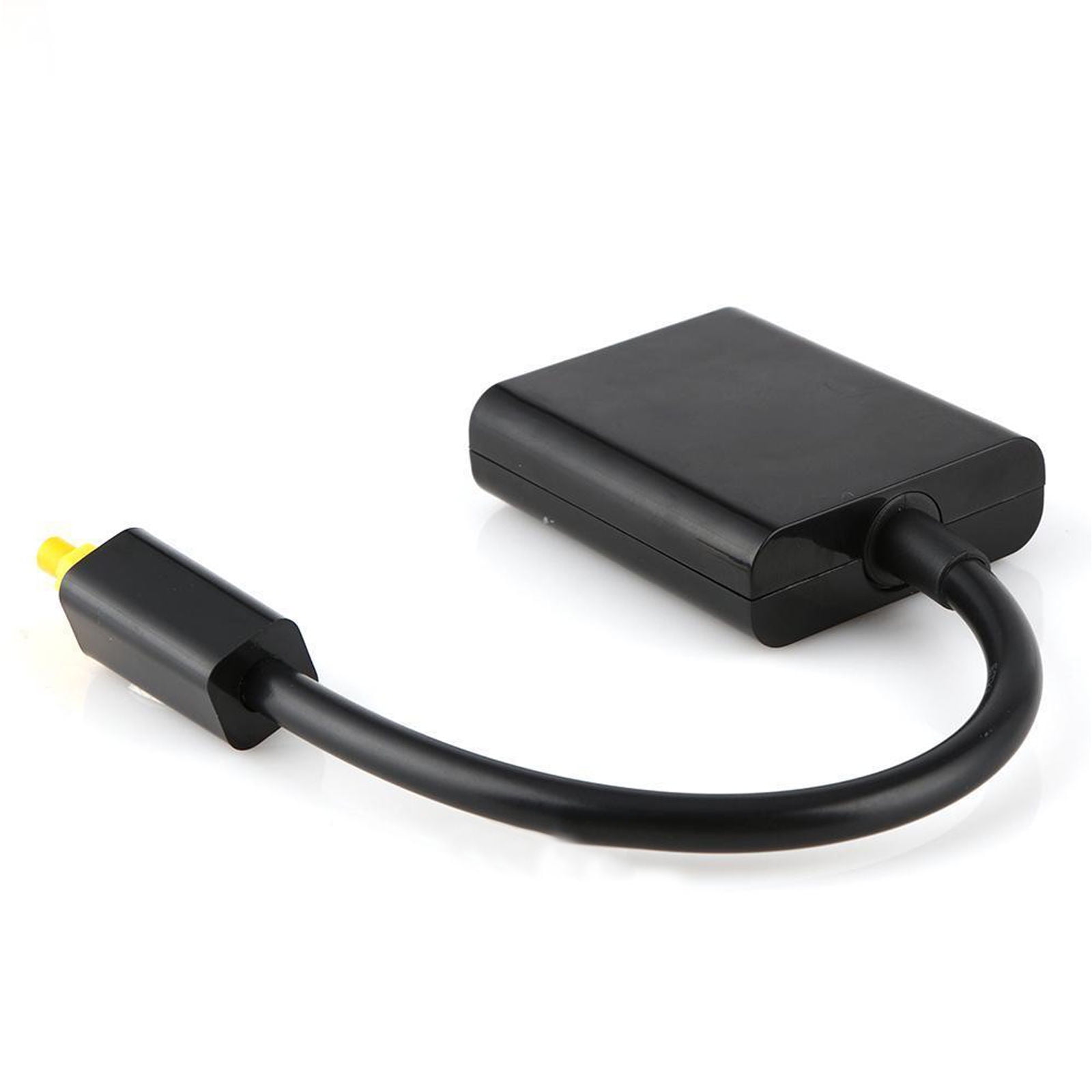Digital Toslink Optical Fiber Audio Cable Cord Adapter 1 to 2 Splitter(Black