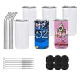 thumbnail image 1 of Pack of 6 12 Oz Sublimated Tumblers Blank, with Lids & Straws for DIY, 1 of 5