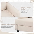 thumbnail image 2 of Bezseller Wingback Armchair with High Back, Upholstered Accent Chair for Living Room,Bedroom,Office,Beige, 2 of 8