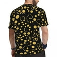thumbnail image 4 of Gold Polka Dot Running T-Shirt Summer Spots Print T-Shirts Trending Tee Shirt For Men Gr, 4 of 5