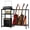 Black, variant on NEYCIL Guitar Stand for 4 Guitars, Adjustable Multiple Guitars Rack with Soft-Padded Protector for Acoustic, Electric, Bass & Ukulele, Guitar Display Stand with 3-tier Shelves for Amp & Vinyl Records