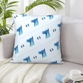 thumbnail image 5 of LNWH Decorative Pillow Covers, Dog Head Print Square Sofa Decorative Knit Pillow Case, 12"x12", 5 of 8