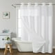 thumbnail image 5 of Cortina de ducha, cortinas opacas con diseño de estrella, lisa, doble anilla grande, reversible, para baños, de poliéster resistente., 5 of 6