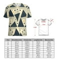 thumbnail image 2 of Abstract Triangle Pattern T Shirts Streetwear T-Shirt Female ShortSleeve Elegant Over Tees Clothing, 2 of 6