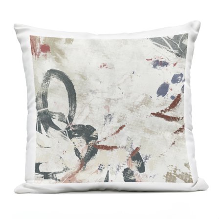 Stupell Industries Neutral Washi Abstract Outdoor Printed Pillow design by June Erica Vess, 18 x 7 x 18
