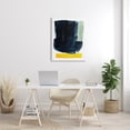 thumbnail image 2 of Stupell Industries Modern Blue Field Abstraction Contrasting Yellow Green Abstract Painting Gallery Wrapped Canvas Print Wall Art, 30 x 40, 2 of 6