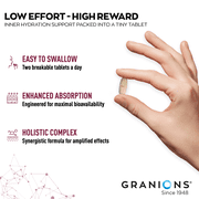 Granions Hyaluronic Acid Complex Tablets, Marine Collagen + Ceramides + Niacinamide, 60 units