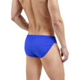 thumbnail image 3 of TANBOM Men's Polyamide Sexy Drawstring Triangle Swim Trunks Lightweight Comfortable Blue XL, 3 of 5
