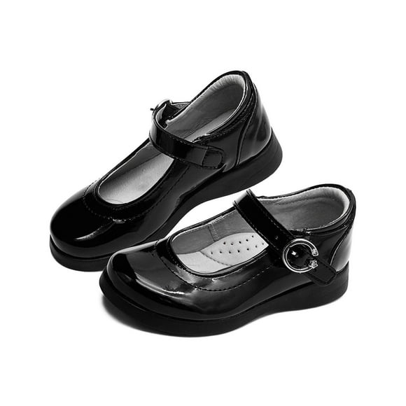 Balerinas Escolares Ninos Para Niña Color Charol Negro negro 18
