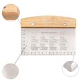 thumbnail image 4 of Cortador de masa para pan y Pizza, raspador de acero inoxidable, raspador multifunción para estufa, grado comercial, 2 uds., 4 of 5
