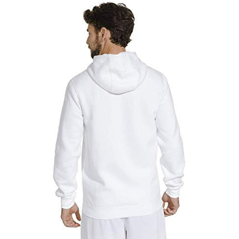 Swoosh Hoodie Pullover White-Black Club NSW Sportswear 804346-100 Nike