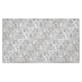 thumbnail image 3 of MYPOP European Damask Floral Tablecloth 60x104 Inches, White and Silver Tablecover Desk Table Cloth Cover for Party Decor, 3 of 6