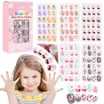 thumbnail image 4 of 120Pcs/Set Cute False Nails Full Cover Nail Tips for Children DIY Nail Art Kids Gift, 4 of 7