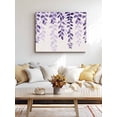 thumbnail image 4 of Purple Ombre Botanical Wall Art for Living Room,Canvas Picture Wall Decor for Bathroom Bedroom,Watercolor Pastoral Leaf Farmhouse Painting Artwork for Office Kitchen Hallway Dining Room Decor 24"x32", 4 of 8