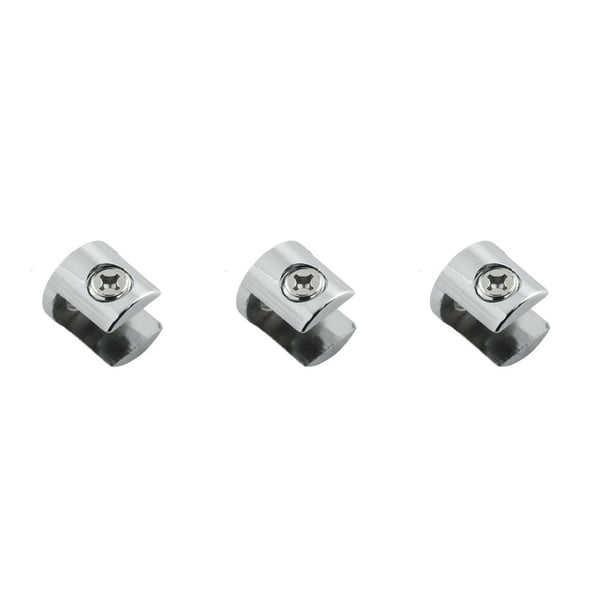 Speravity Abrazadera de vidrio de aleación de zinc, soporte de tablón para el hogar antideslizante pulido, anticorrosivo, reutilizable, de 10 a Type1 NO1