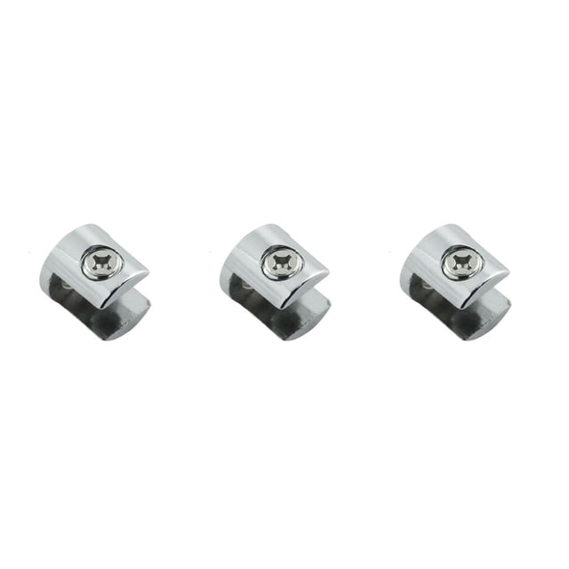 Scienceny Abrazadera de vidrio de aleación de zinc, soporte de tablón para el hogar antideslizante pulido, anticorrosivo, reutilizable, de 10 a Type1 NO1