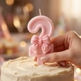 thumbnail image 6 of Decorative Birthday Number Candle Cartoon Style Cake Topper for Anniversary Events Party Supplies Number 2, 6 of 6