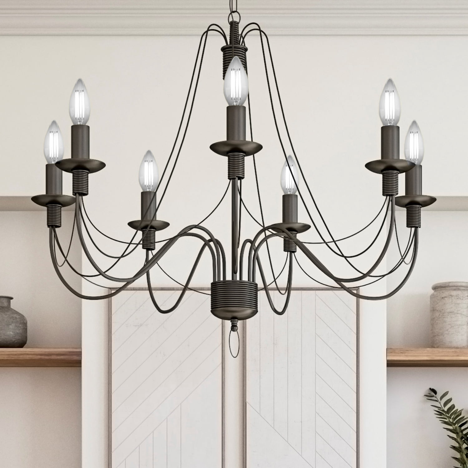 BHG 4.5W LED Decorative Candelabra Light Bulb, 60W Eqv, E12 Small Base, Dimmable Daylight 5000K, 8PK