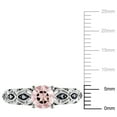 thumbnail image 2 of Everly Women's Morganite 10k White Gold Ring, 2 of 6