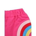 thumbnail image 3 of Franhais Children's Fashionable Cute Rainbow Print Casual Shorts, Cotton Mid-waist Sports Trousers, 3 of 5