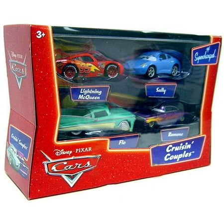Disney / Pixar Cars Cruisin' Couples Die Cast 4 Pack [McQueen, Sally Flo & Ramone]