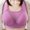 Purple, variant on Babysbule Bras for Women Clearance Woman's Solid Color Comfortable Hollow Out Perspective Bra Underwear No Rims