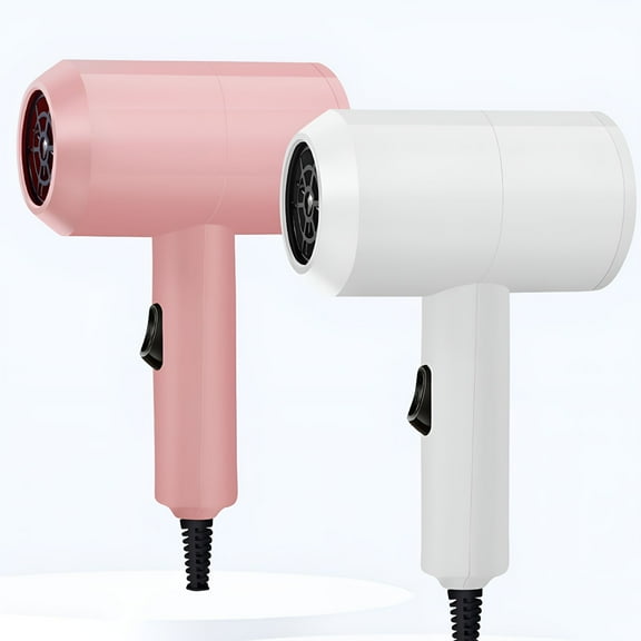 HIBIBUD Mini Hair Dryer Large Air Fast Drying Hairdryer, Rotating Nozzle for Women Travel Salon Home